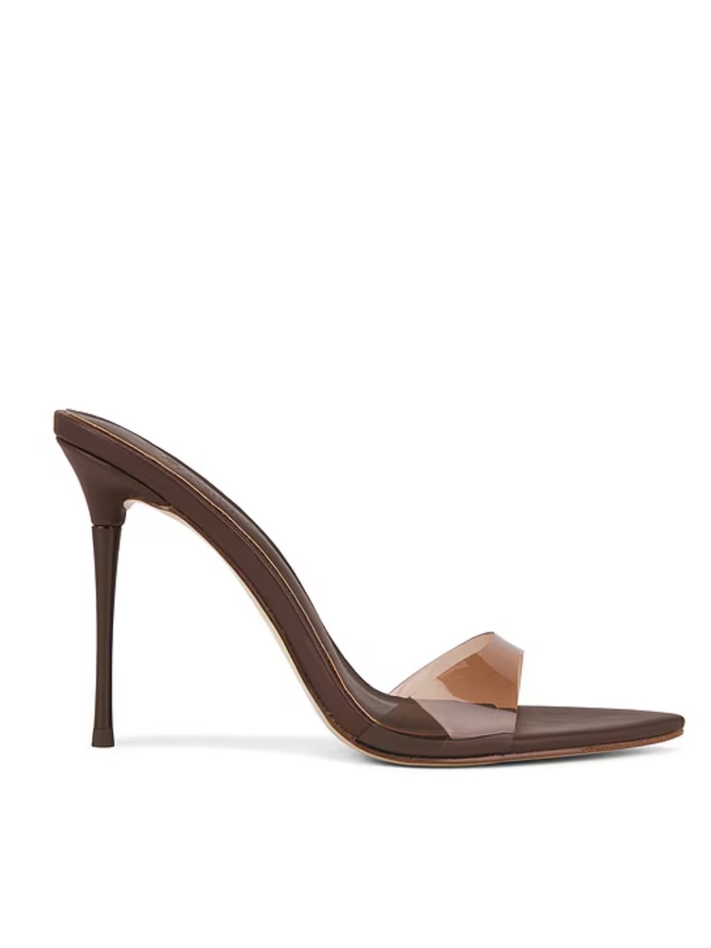 Femme LA REVOLVE Azucar high heels Midnight Mocha Brown Stilettos Mules shoes 7